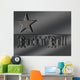 Brushed Aluminum Rock 39 Wall Decal