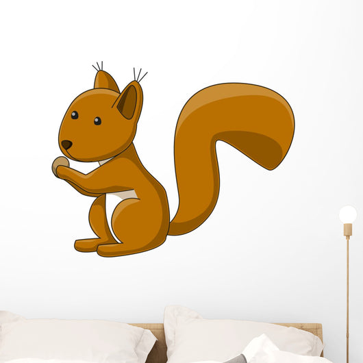 Cute Squirrel Wall Decal