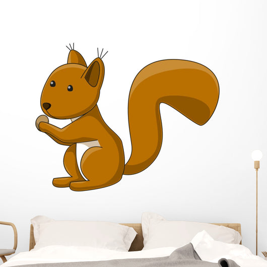 Cute Squirrel Wall Decal
