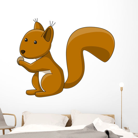 Cute Squirrel Wall Decal
