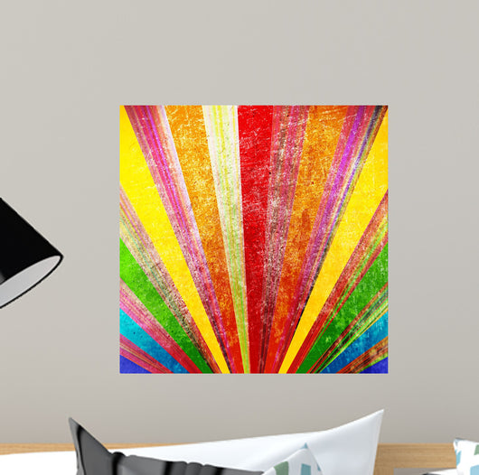 Multicolor Grunge Wall Decal