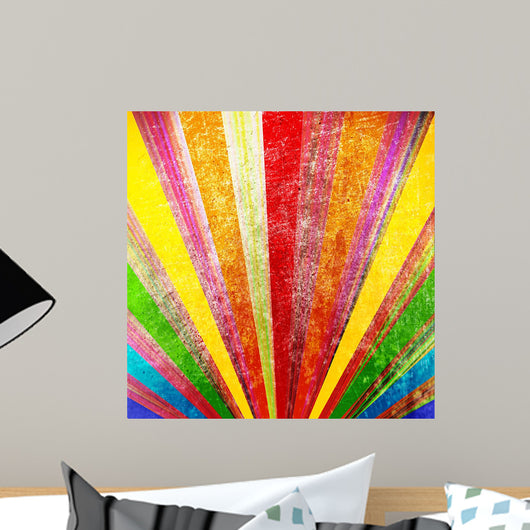 Multicolor Grunge Wall Decal
