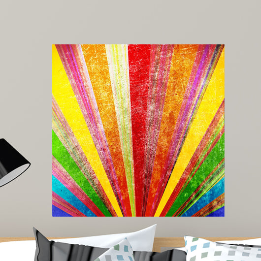 Multicolor Grunge Wall Decal