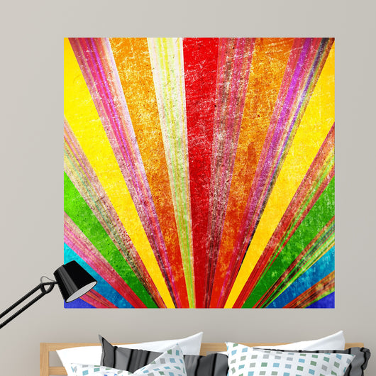 Multicolor Grunge Wall Decal