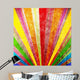 Multicolor Grunge Wall Decal