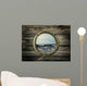 Old Ship Porthole Looking Over Ocean Wall Decal