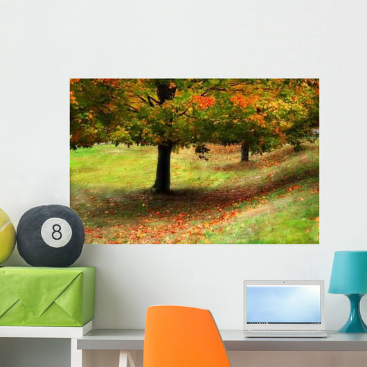 Early Autumn Hill Wall Decal