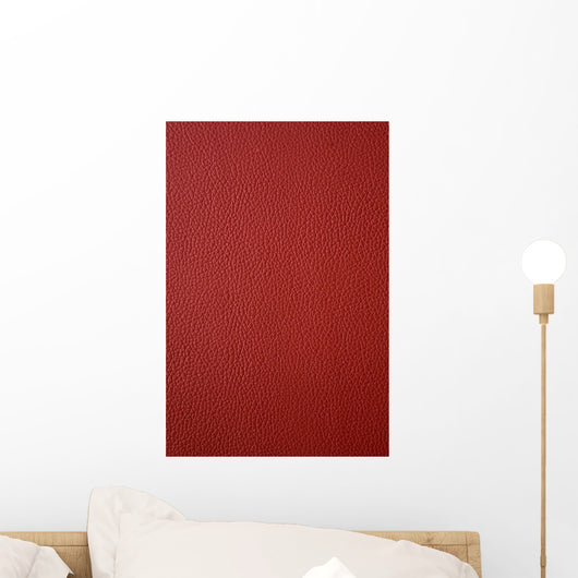 Red Leather Wall Decal