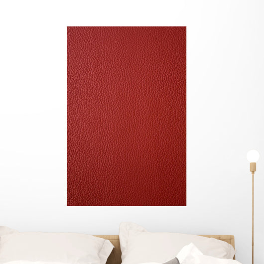 Red Leather Wall Decal