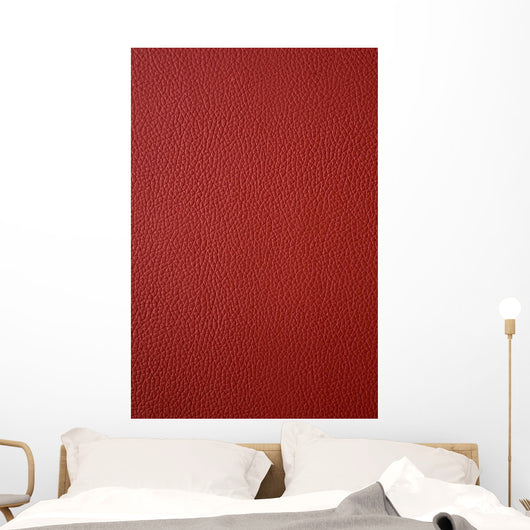 Red Leather Wall Decal