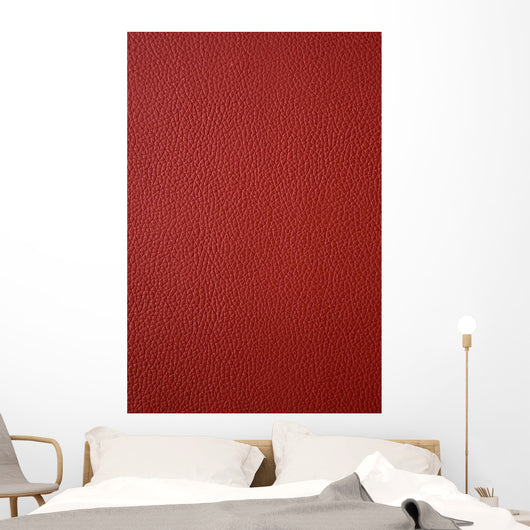 Red Leather Wall Decal