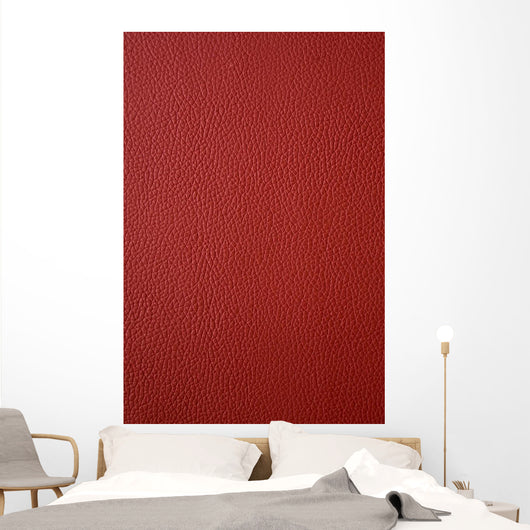 Red Leather Wall Decal