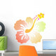 Hibiscus Pastel Wall Decal