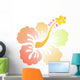 Hibiscus Pastel Wall Decal
