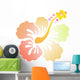 Hibiscus Pastel Wall Decal