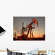 Silhouette Swinging Oil Pump Wall Decal