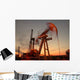 Silhouette Swinging Oil Pump Wall Decal