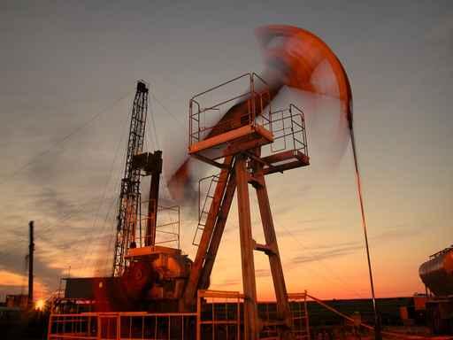 Silhouette Swinging Oil Pump Wall Decal