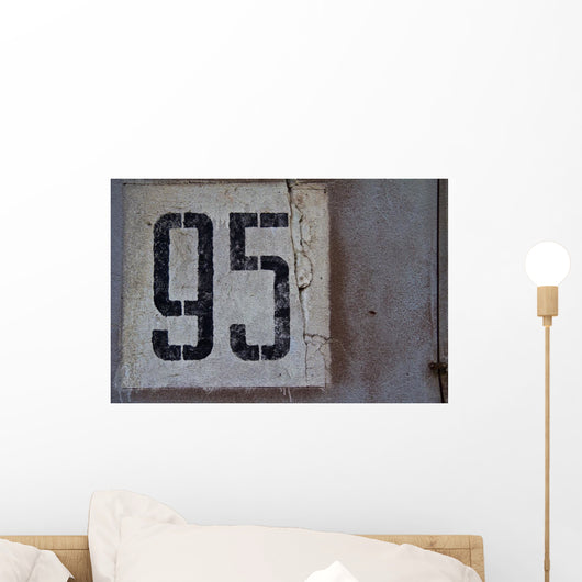 Number Wall Abandoned Barracks Wall Decal