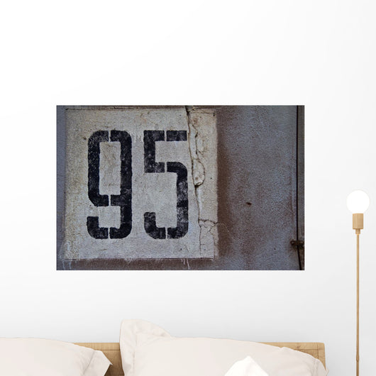 Number Wall Abandoned Barracks Wall Decal