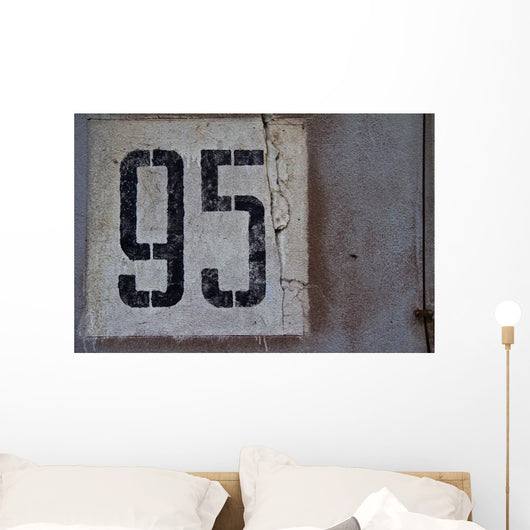 Number Wall Abandoned Barracks Wall Decal