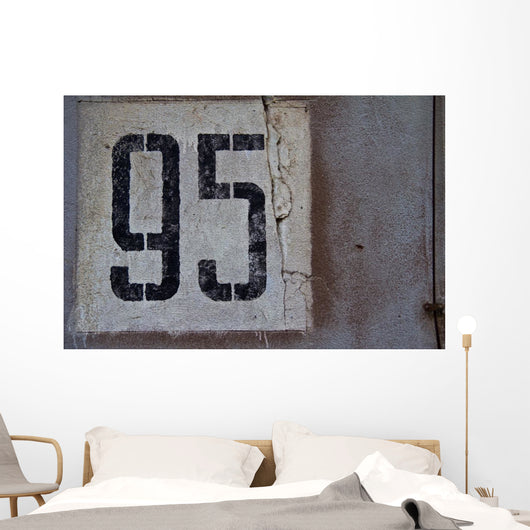 Number Wall Abandoned Barracks Wall Decal