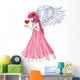 Cartoon Illustration Beautiful Angel Wall Decal