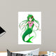 Cartoon Illustration Mermaid Wall Decal