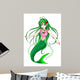 Cartoon Illustration Mermaid Wall Decal