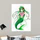 Cartoon Illustration Mermaid Wall Decal