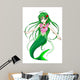 Cartoon Illustration Mermaid Wall Decal
