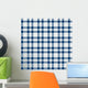 Checked Pattern Blue Endless Wall Decal