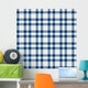 Checked Pattern Blue Endless Wall Decal