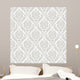 Seamless Damask Wallpaper Wall Decal