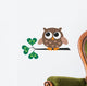 Cute Little Brown Owl Wall Decal