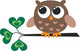 Cute Little Brown Owl Wall Decal