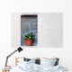 Plant Pot Old House Wall Decal