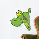 Happy Crocodile Looking Around Wall Decal