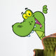 Happy Crocodile Looking Around Wall Decal
