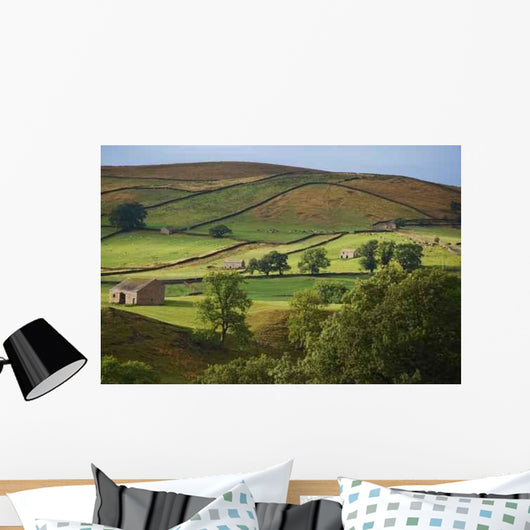 Fields Form Pattern Yorkshire Wall Decal