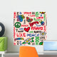Peace And Love Seamless Wall Decal