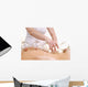 Woman Getting a Cupping Massage on Back Wall Decal