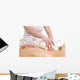 Woman Getting a Cupping Massage on Back Wall Decal