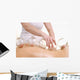 Woman Getting a Cupping Massage on Back Wall Decal