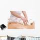 Woman Getting a Cupping Massage on Back Wall Decal