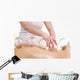 Woman Getting a Cupping Massage on Back Wall Decal