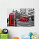 Phone Box And Red Wall Decal