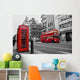 Phone Box And Red Wall Decal