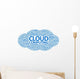 Cloud Computing Word Cloud White Wall Decal