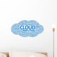 Cloud Computing Word Cloud White Wall Decal